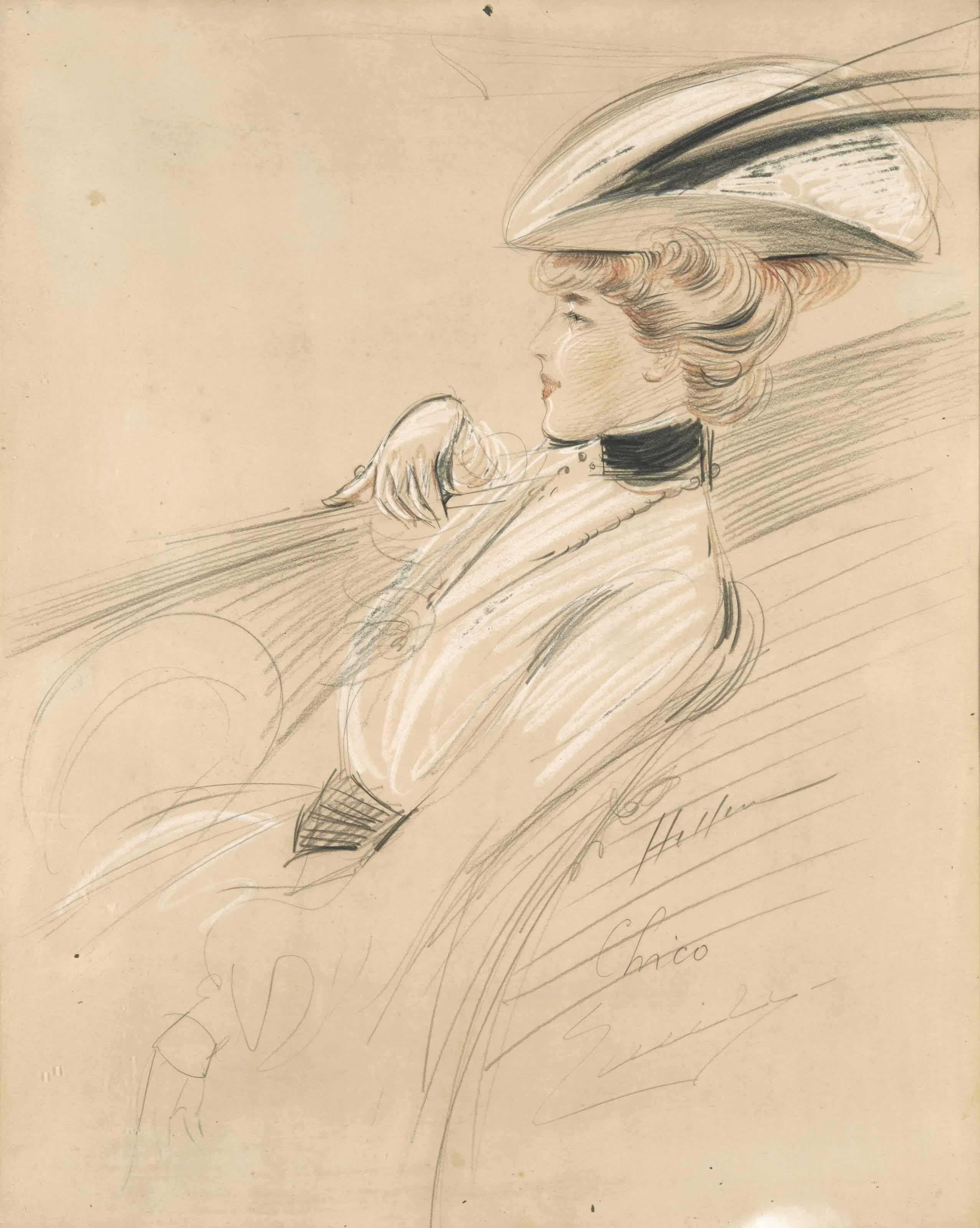 Paul-César Helleu - Emily Stuart Taylor Assise