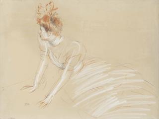 Paul César Helleu - Étude de femme au nœud