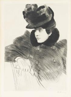 Paul César Helleu - Femme au Chapeau