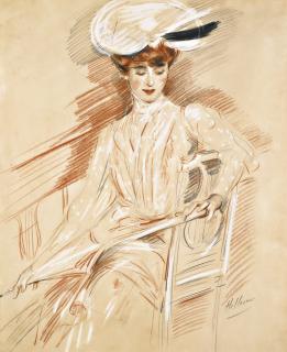 Paul César Helleu - French Le Parasol