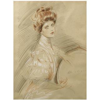Paul-César Helleu - French Portrait De Femme
