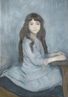 Paul César Helleu - French portrait De Mademoiselle Granier