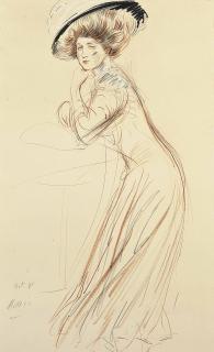 Paul Cesar Helleu - Jeunne Femme Accoudée
