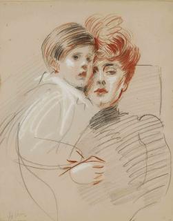 Paul-Cesar Helleu - Madame Helleu et Jean