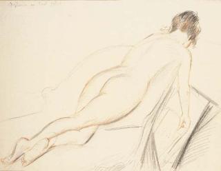 Paul César Helleu - Nu au fauteuil