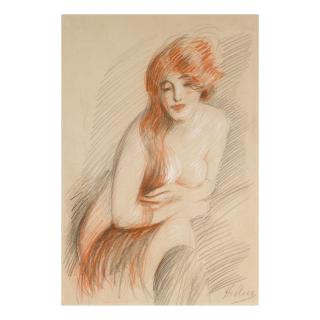 Paul-César Helleu - Nu Féminin À La Longue Chevelure