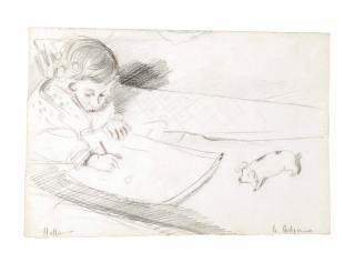 Paul César Helleu - Paulette et le cochon