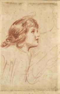 Paul-César Helleu - Paulette, La Fille De L\'Artiste, Et Esquisse D\'Une Femme À Ses Côtés