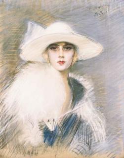 Paul César Helleu - Portrait De Femme