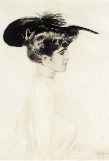 Paul César Helleu - [Portrait of a woman]