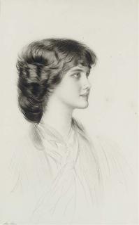 Paul Cesar Helleu - [Portrait of a young woman]