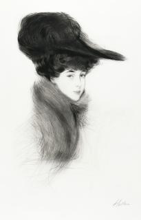 Paul César Helleu - Portrait Of Consuelo Vanderbilt, The Duchess Of Marlborough
