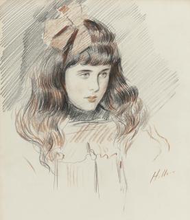 Paul César Helleu - Portrait of Ellen Helleu, the artist\'s daughter