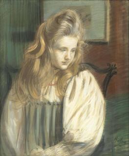 Paul-César Helleu - Portrait Of Jessie Margery Dunthorne