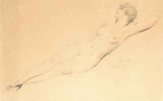 Paul César Helleu - Reclining Nude