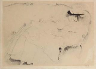 Paul César Helleu - [Reclining woman]