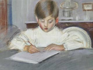 Paul-César Helleu - The Drawing Lesson
