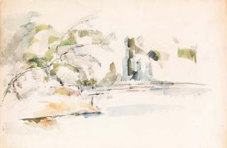 Paul Cézanne - Au bord de l\'eau