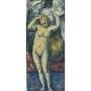Paul Cézanne - Baigneuse Debout, S\'Essuyant Les Cheveux