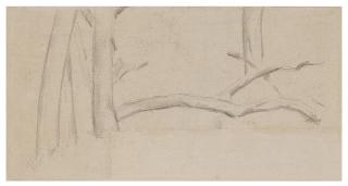 Paul Cézanne - Étude D’Arbres & Étude De Personnages (A Double-Sided Work)