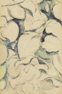 Paul Cézanne - Feuilles Et Fleurs (Recto) & Étude Après Une Sculpture Antique: Faune Et Enfant (Verso) (A Double-Sided Drawing)
