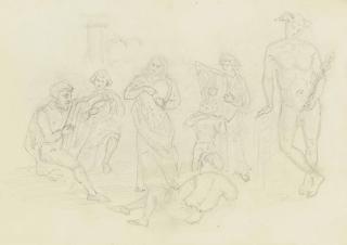 Paul Cézanne - Groupe de musiciens