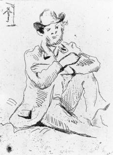 Paul Cezanne - Guillaumin au Pendu; Tete de Jeune Fille; and Entreé de ferme (Cherpin 2; Venturi 1160; C. 5)