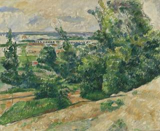 Paul Cezanne - L\'Aqueduc du canal de Verdon au nord d\'Aix
