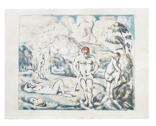 Paul Cézanne - Les Baigneurs (grande planche)
