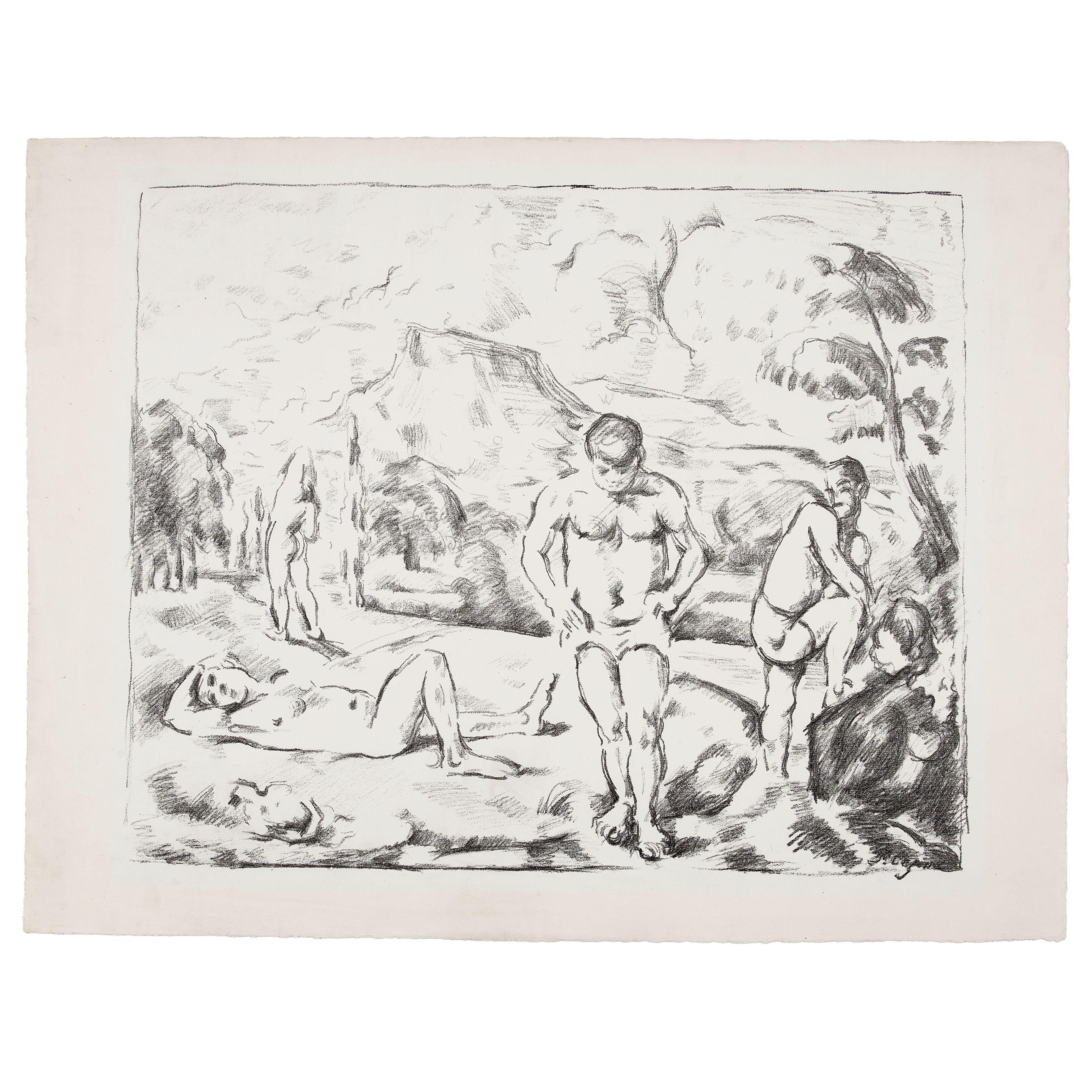 Paul Cézanne - Les Baigneurs (Grande planche)