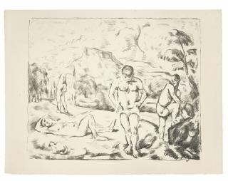 Paul Cezanne - Les Baigneurs (Large plate)