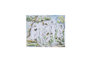 Paul Cézanne - Les baigneurs - petite planche, alternatively titled Les petits baigneurs