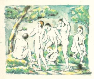 Paul Cezanne - Les Baigneurs, Petite Planche (Venturi 1156; Druick III)