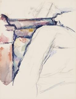 Paul Cézanne - Lit Défait - Recto Arbres Au Dessus D\'Un Ruisseau - Verso