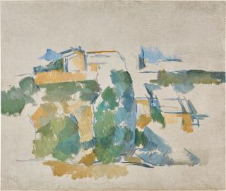 Paul Cézanne - Maisons parmi les arbres