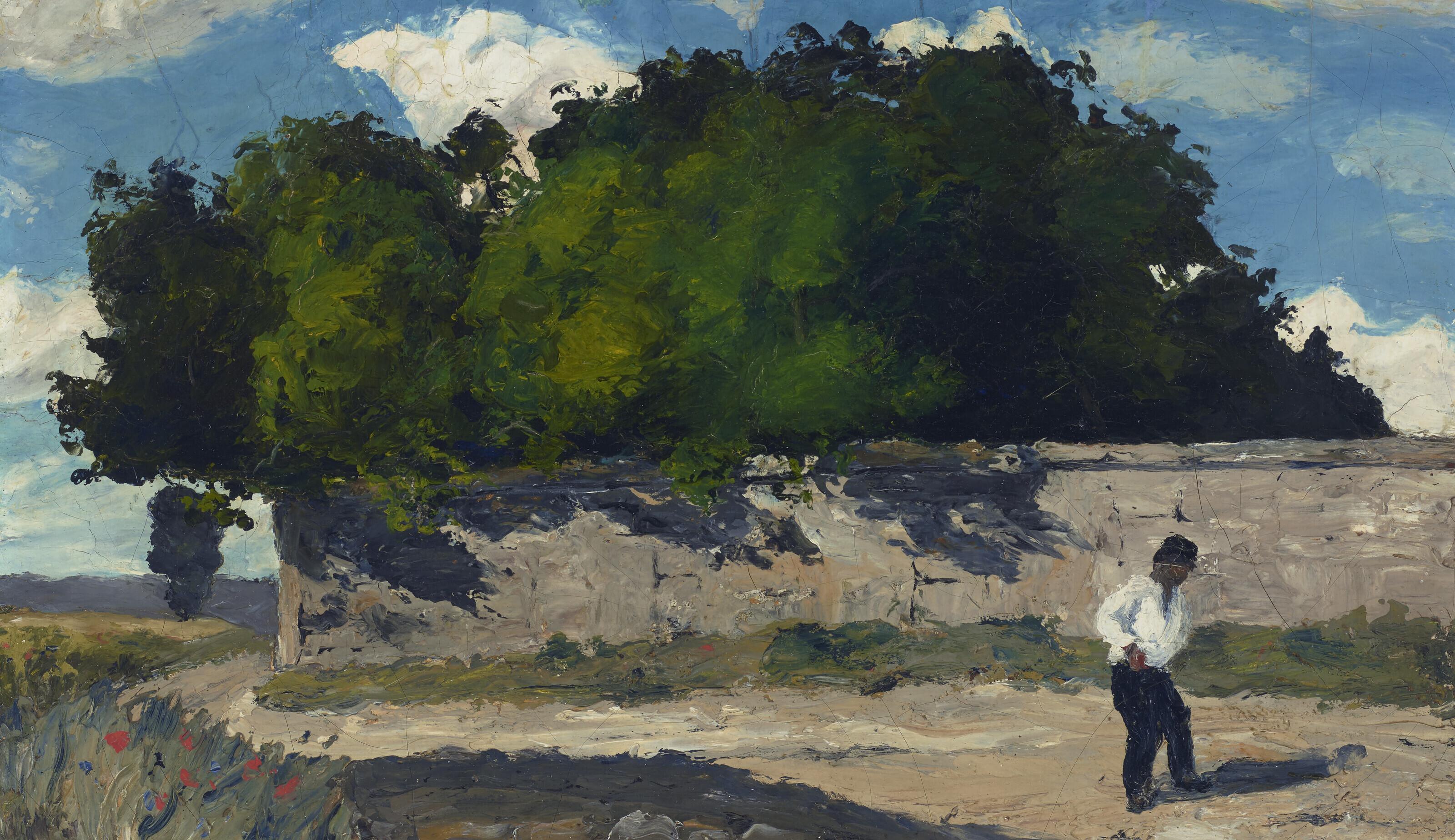 Paul Cezanne - Mur de jardin