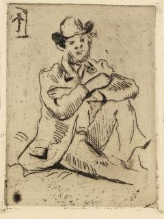 Paul Cézanne - Portrait du peintre A. Guillaumin au pendu