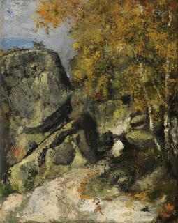 Paul Cézanne - Rochers Dans La Fôret, Fontainebleau