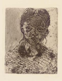 Paul Cezanne - Tête de jeune fille (C. 4)
