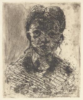 Paul Cézanne - Tête de Jeune Fille (Cherpin 4)