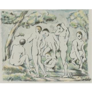 Paul Cézanne - The Small Bathers (Venturi 1156; Druick Iii)