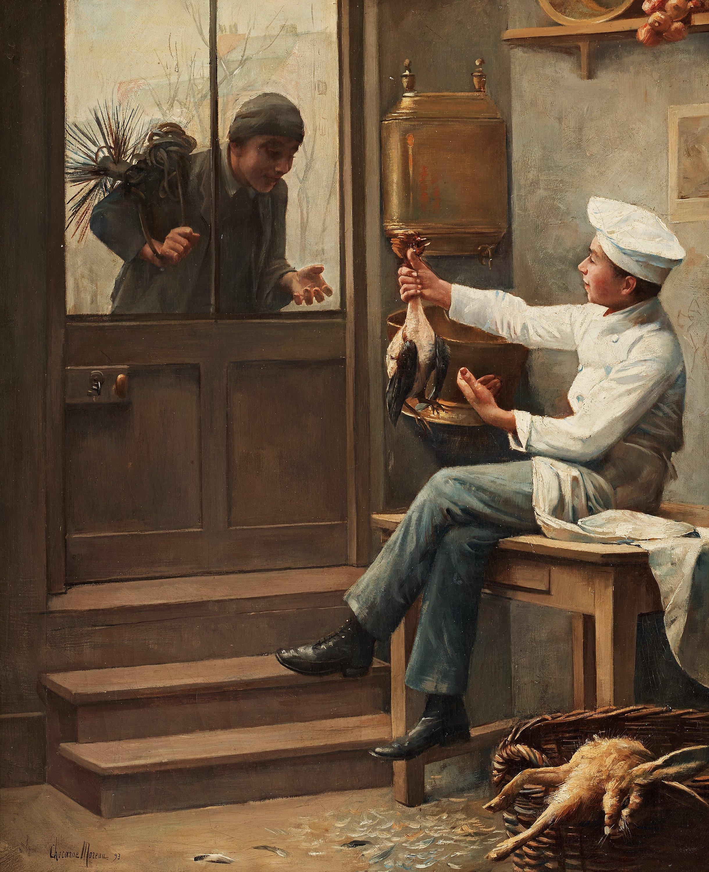 Paul Charles Chocarne-Moreau - The young chef and his friend the chimney sweeper