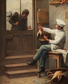 Paul Charles Chocarne-Moreau - The young chef and his friend the chimney sweeper