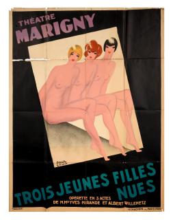 Paul Colin - Theatre Marigny. Trois Jeunes Filles Nues