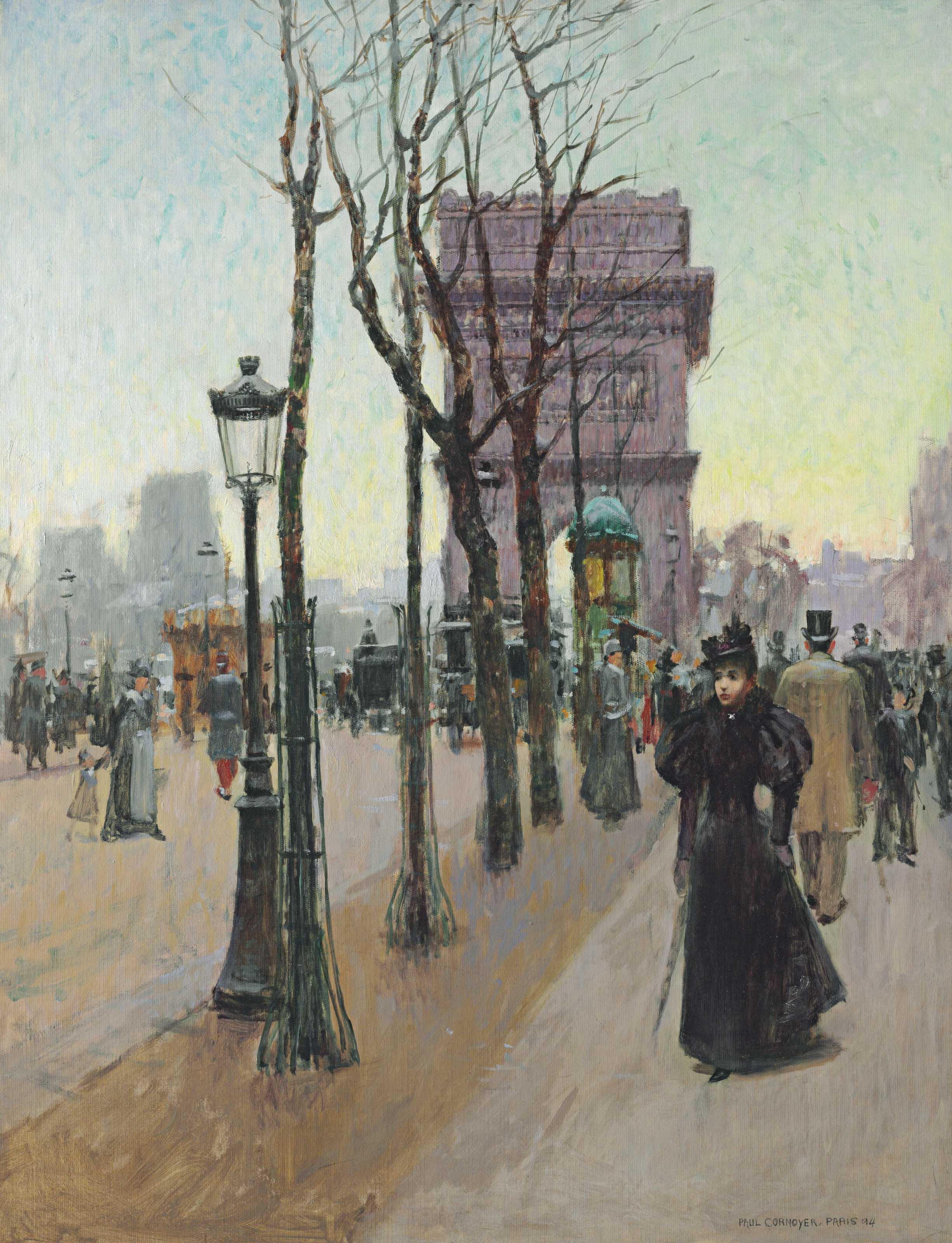 Paul Cornoyer - Paris--Arc de Triomphe