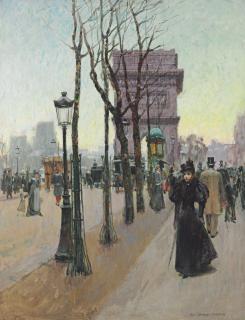 Paul Cornoyer - Paris--Arc de Triomphe