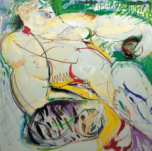 Paul De Lussanet - Composition with a male figure