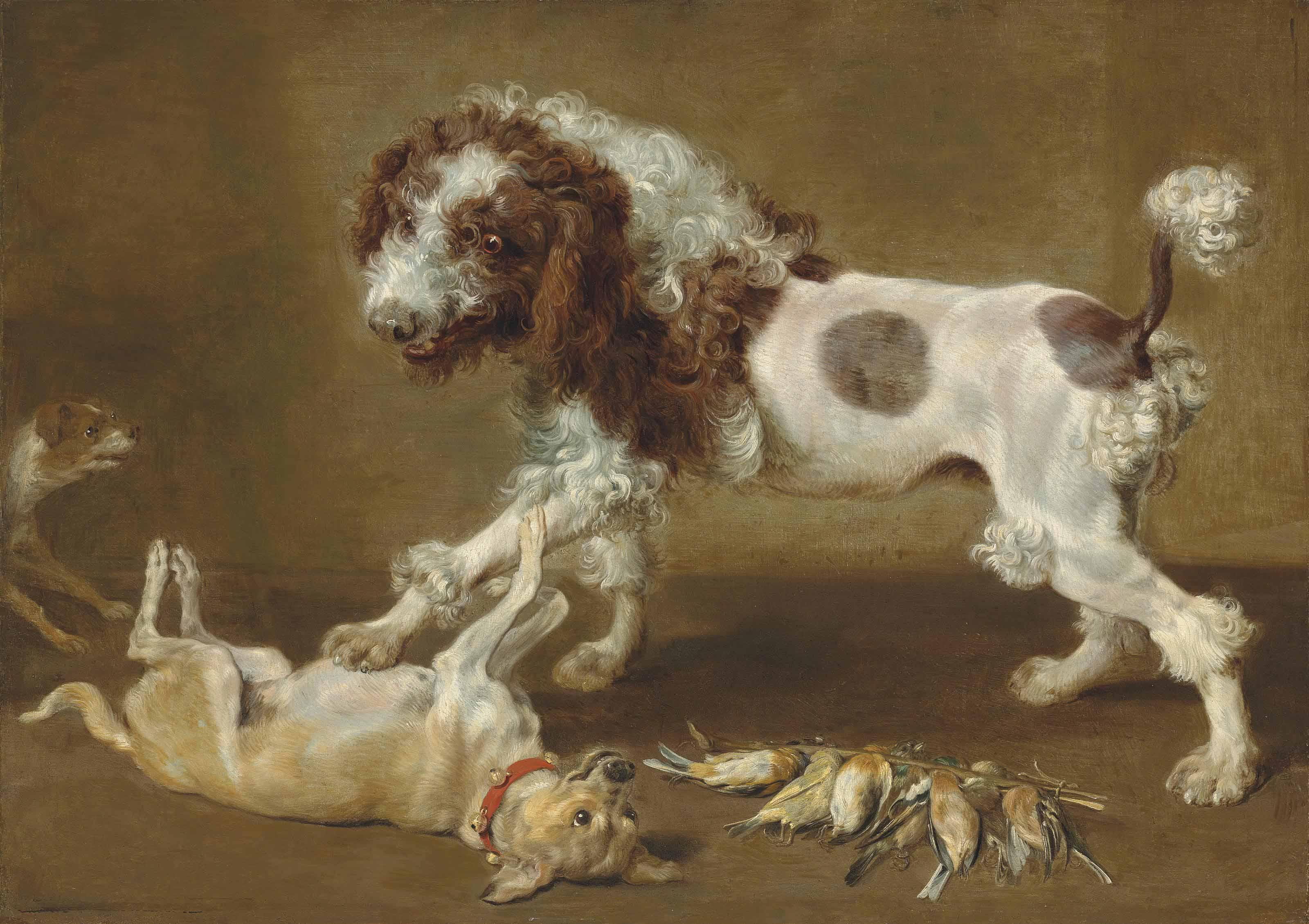 Paul De Vos - Three Dogs Playing, With Songbirds On The Floor