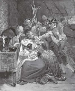 Paul Delaroche - Le Président Duranti résistant à la force armée