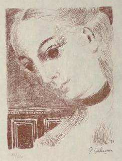 Paul Delvaux - Anne In Profile (Jacob 46)